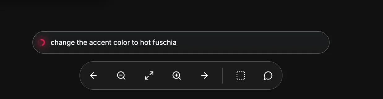 Chat box with change request