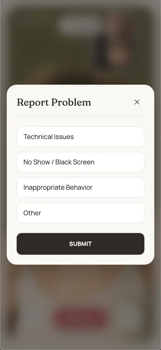 Soon - Report Modal