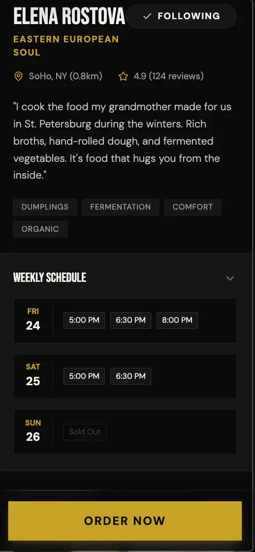 Off Menu - Schedule Expanded