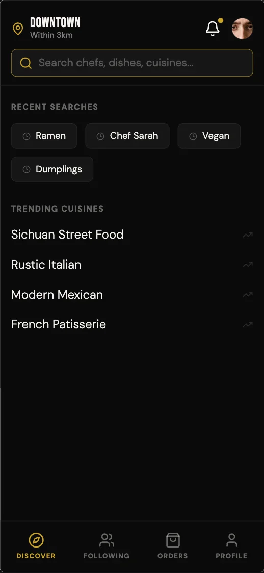 Off Menu - Search Active
