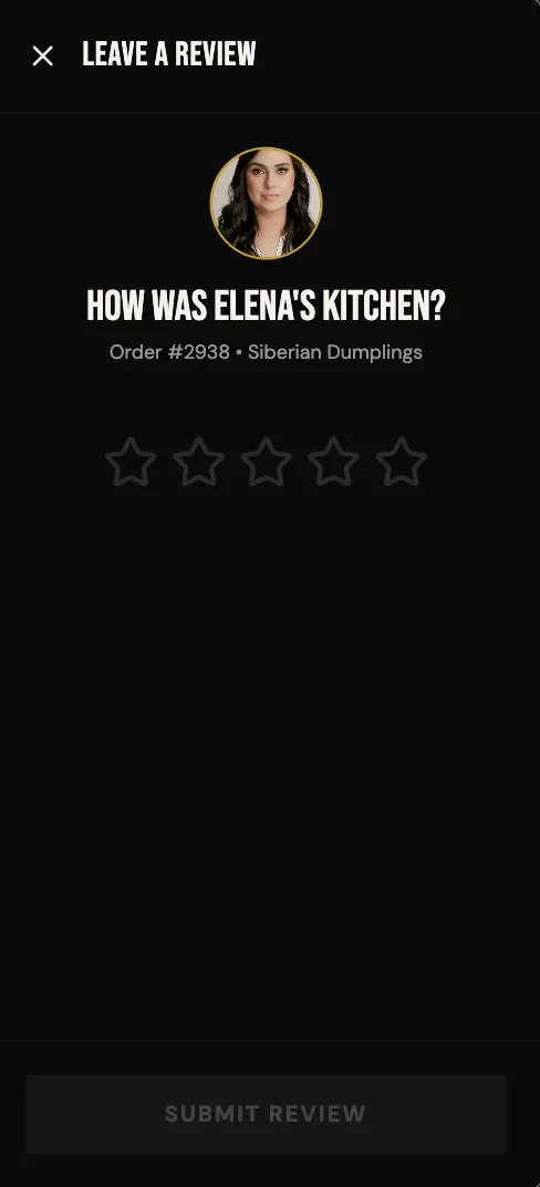 Off Menu - Selecting Rating