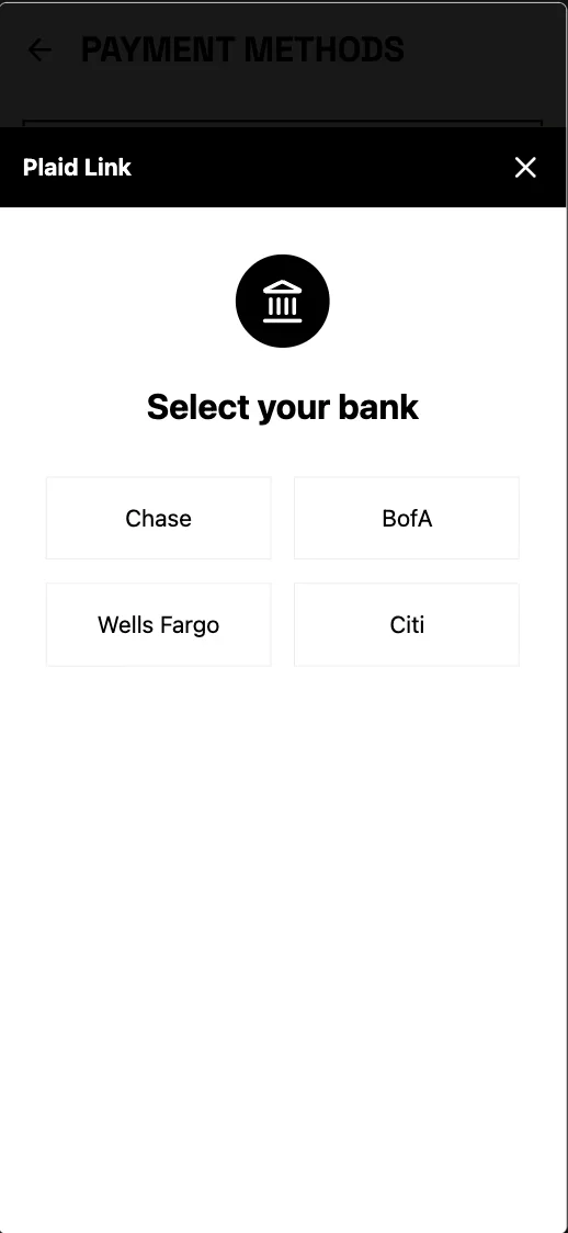 Splitto - Adding Payment Method