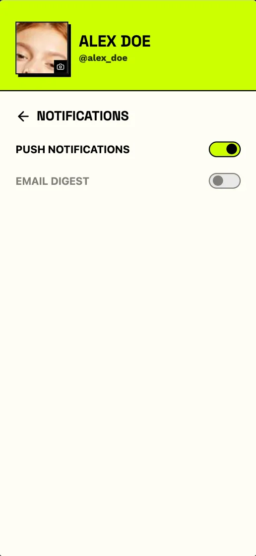 Splitto - Notification Preferences